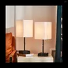 Table Lamps Desk Touch Dimmable Bedside Lamp With USB Charge Ports& AC Outlet Rechargeable Light US Plug