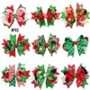 Kerstversiering 9 Stuks Meisje Vakantiecadeau Sneeuwvlok Lint Haarelastiekjes Clip Haarspeld Hoofdtooi Party Accessoires214f