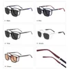 Оправа для солнцезащитных очков Ceofy, мужские очки 2 в 1, складная крышка на магнитно-оптической близорукости, солнцезащитные очки по рецепту, оправа для очков C8016 231211