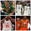 Miami Kyshawn George Basketball Jersey cousu n'importe quel numéro de nom Hommes Femmes Jeunes Tous cousus Matthew Cleveland Nick Cassano Jakai Robinson Norchad Omier Nwoko