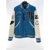 Heren Amires Jassen Katoen Designer Bomber Amires Windjack Varsity Baseball Letter Leer Tianma Borduren Streetwear Jas 620