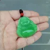 Wisiorki naturalne jadeicie Buddha Naszyjnik mężczyzn Kobiety uzdrawianie kamienia szlachetnego Grade Grade A Myanmar jadeite maitreya wisiork