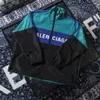 Heren Jacket Balencigss jas Paris 2023 Luxury modemerk BLCG Mens en Dames Green Blue Banner Splited Winddichte zonnebrandcrème Sprintjack S22i