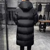 Erkek ceketler Kışlar Erkekler için Kış Hooded Sıradan Uzun Kalın Daha Kalın Sıcak Parkas Erkek Takımları İnce Fit 5xl 231212