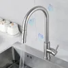 Torneiras de cozinha Smart Touch Crane para Sensor Water Tap Sink Mixer Girar Torneira KH1015 231211