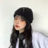 Bérets hiver Harajuku Y2K chapeau tricoté femmes mode chaud épais hommes Hip Hop Pin Hole Skullcap court unisexe casquette de base