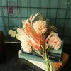 Fleurs décoratives 44 cm décoration de la maison Bouquet artificiel 1 pc/Lot Champagne pivoine pissenlit mariage Ins Style chambre décor fournitures