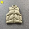 1 hochwertige ärmellose Jacke für Herren und Damen, 1:1, lässige Mode, Streetwear, braune Aprikose, Daunenweste, Oberbekleidung