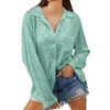 Women's Blouses Long Sleeve Fashionable Sequin Lapel Solid Color Casual Women Tops Button Down Tunics For Shirts