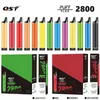 Original QST Flex 2800 Puffs Disposable Vape 8ml Prefilled 25 Flavours Airflow Adjustable Detachable E Cigarette Vapor Stick