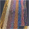 Crimp End Beads 26 Color 1X2Mm 220Pcs Crystal Glass Faceted Rondel Charm Spacer For Jewelry Making Diy Findings Wholesale Drop Deliver Dhar9