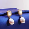 Stud Earrings Titanium Steel Mini Small Pearl Simple Fashionable And Versatile Girl DN128