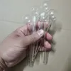 Tubo di vetro trasparente da 6 pollici / 15 cm Tubo da fumo per bruciatore a sfera da 30 mm Tubo per bruciatore a olio in vetro Pyrex