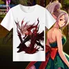 DNF Dungeon Warrior Anime Periferia Manga Curta Espadachim Fantasma Masculino Lutando Três Despertares Extremo Camiseta top