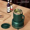 Water Bottles Cup Cooler 1 Set Convenient Dust-proof Cover One Button Switch Food Grade Cooling Mug Dorm Supply