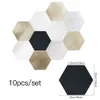 Adesivos de Parede Ouro Preto Branco Mármore Hexágono Telhas Piso Cozinha Banheiro Home Decor Peel Stick Sarja Superfície Art Decalques 231212