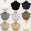 Bow Ties Modale Turtleneck Fake Collar Women's False Neck Warmer afneembare bodemhirt Hirt Cover Half Blouse Tops Detachable
