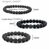 Charme Bracelets 6mm 8mm 10mm perles de pierre volcanique naturelle Bracelets lave noire hommes Bracelet aromathérapie huile essentielle diffuseur Bracelet pour femmes L231214