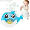 Bath Toys Flog Shape Bubble Maszyna Bubble Automatyczna Bubble Bubble Dmuchawa z muzyką Summer Outdoor Soap Bubbles Toys Party Birthday Gifts Akcesoria Q231212