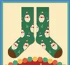 Autumn and Winter Thick Plush Christmas Socks Cartoon Cute Mid length Socks for Men and Women Christmas Gift z12