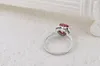 GIGAJEWE Moissanite ring hart gesneden 2,0 mm roze kleur VVS1 ronde geslepen 925 zilveren diamanten test geslaagd vrouw meisje cadeau GMSR-001