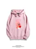 Little Beaver Ruby loopy around men and women 2023 autumn and winter new Joker casual hooded sweater student coat