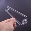 Tubo doppio per bruciatore di olio di vetro da fiuto Tubo per fumo portatile 14CM Lunghezza 30mm Tubo per unghie per olio a sfera per accessori per fumatori Miglior regalo per fumatori