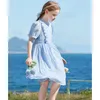 Girl Dresses Summer Dress Loose Fitting Flesh Blocking And Stylish Short Sleeved Chiffon Children's Princess