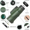 Nuovo binocolo telescopio Zoom binocolo HD 5000 m Telescopio pieghevole pieghevole a lunga distanza Mini binocolo potente Caccia Sport Birdwatching