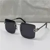 selling vintage sunglasses rimless lens braided chain and chain buckle temple glasses business fashion avant-garde uv400 light dec221S