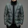 Parkas masculinas para baixo 2023 recém-chegados negócios masculinos casual terno jaqueta de luxo de alta qualidade 90% pato branco para baixo ultraleve acolchoado casaco masculino l231209