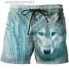 Herr shorts sommar hård lejon korta byxor män kvinnor 3d tryckt modesimt stammar strand shorts skateboard sport avslappnad lös shorts l231212