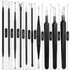 Eye Massager Pimple Popper Tool Kit 10 PCS Blackhead Remover Comedone Ctor Zit Ta bort för pannan och näsa hudvårdsverktyg 231211