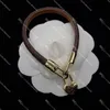 Braccialetti in pelle Braccialetti classici con stampa floreale da donna Braccialetti per amanti con ciondolo a cuore Accessori gioielli chic con scatola