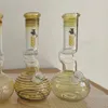 10.5 인치 4color Glass Bong Hookah 수제 Perc 고품질 워터 파이프 실버가 다운 스템 그릇으로 연기