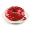 Shenhong New Round Swirl Cake Mold Baking Amazing Dessert Art Mousse 실리콘 3D Mold Silikonowe Moule Fastry Pan 201023275a