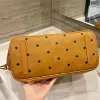 Conjunto de 2 peças femininas Mc Bolsa de compras de dupla face masculina carteiras de luxo de embreagem bolsa de ombro com bolsa de moeda de bolsa genuína Designer de fim de semana de fim de semana Bolsa de bolsas de corpo cruzado