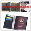 Hela högkvalitativa passomslag Luxur Credt Card Holder Men Business Travel Pass Holder Plånbokskydd för pass CAR286W