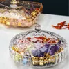 Dishes Plates Fruit Platter Candy Box Food Storage Tray Dried Snack Plate Transparent Plastic Nut Snacks Container Living Room Decor 231212