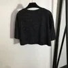 Magliette da donna in cotone di nuova moda, pullover di design di lusso, top con lettera bianca, magliette da donna, abiti estivi