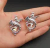10st Silver Plated Dragon Pearl Cage Halsband smycken tillverkar leveranspärlor burklock hänge parfym diffusor roliga smycken5816972