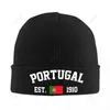 Berets unisex Portugal Est.1910 Dzianin Kapelusz dla mężczyzn Boys Chłopcy Zimowa jesienna czapka czapka ciepła maska