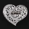 Brooches Vintage Love Heart Brooch Jewelry For Women/men Fashion Pins Metal Scarf Wedding Gift Diy Jewellery Accessories