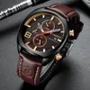 Armbandsur Curren Fashion Casual Men's Sport Watch Men Analog Quartz Watches Waterproof Date Military Drop Arm Watches Män klocka 231211