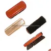 Cleaning Brushes 2023 100% Horsehair Shoe Brush Polish Natural Leather Real Horse Hair Soft Polishing Tool Bootpolish Cleaning For Sue Dhiaw