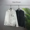 Designer Algodão Preto Tecido Tee 3RG Primavera Bloco Fino e Strand Moletons Carta Cedo Branco Curto Luxo Cor Dupla 2021 Manga 720