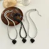 Anhänger Halsketten Mode Handgemachte Perlen Halskette Für Frauen Süße Herz Sommer Mädchen Choker Kragen Kette Jewerly Geschenk