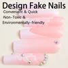 False Nails Coffin Ballerina Waterproof Full Cover Press On Nail Tips Wearable Manicure Tool Women