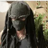 Beanie kafatası kapakları reggae dreadlock şapka cadılar bayramı parti tatil erkek erkekler kış örme şapkalar 231212