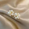 Elegante Perlenschale große runde Herzohrringe für Frauen Schmuck Hochzeit Geschenk